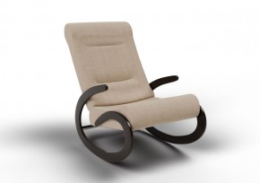 Кресло-качалка Мальта 10-Т-П (ткань/венге) ПЕСОК в Салехарде - salekhard.ok-mebel.com | фото 1