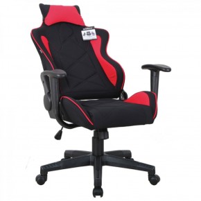 Кресло компьютерное BRABIX GT Racer GM-101 + подушка (ткань) черное/красное (531820) в Салехарде - salekhard.ok-mebel.com | фото 4