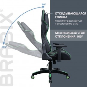 Кресло компьютерное BRABIX "GT Carbon GM-120" (черное/зеленое) 531929 в Салехарде - salekhard.ok-mebel.com | фото 2