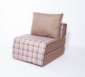 Кресло-кровать бескаркасное Харви (коричневый-квадро беж) в Салехарде - salekhard.ok-mebel.com | фото