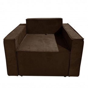 Кресло-кровать Принц КК1-ВК (велюр коричневый) в Салехарде - salekhard.ok-mebel.com | фото 1