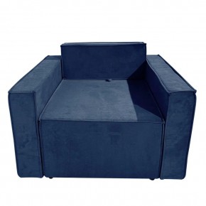 Кресло-кровать Принц КК1-ВСи (велюр синий) в Салехарде - salekhard.ok-mebel.com | фото 1