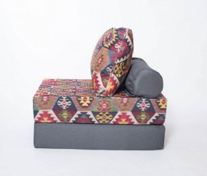 Кресло-кровать-пуф бескаркасное Прайм (мехико серый-графит) в Салехарде - salekhard.ok-mebel.com | фото