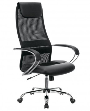 Кресло офисное BRABIX PREMIUM "Stalker EX-608 CH" (хром, ткань-сетка/кожзам, черное) 532091 в Салехарде - salekhard.ok-mebel.com | фото