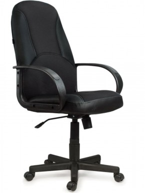 Кресло офисное BRABIX "City EX-512" (кожзам черный, ткань черная) 531407 в Салехарде - salekhard.ok-mebel.com | фото