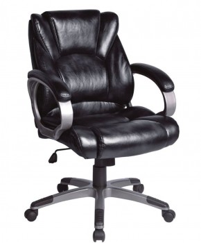 Кресло офисное BRABIX "Eldorado EX-504", экокожа, черное, 530874 в Салехарде - salekhard.ok-mebel.com | фото