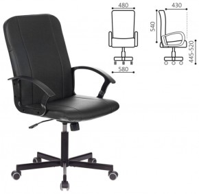 Кресло офисное BRABIX "Simple EX-521" (экокожа, черное) 532103 в Салехарде - salekhard.ok-mebel.com | фото 2