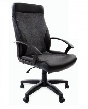 Кресло офисное BRABIX "Trust EX-535" (экокожа/черная/ткань серая) 531383 в Салехарде - salekhard.ok-mebel.com | фото