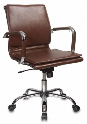 Кресло руководителя Бюрократ CH-993-LOW/BROWN коричневый в Салехарде - salekhard.ok-mebel.com | фото