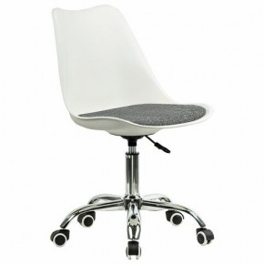 Кресло стул BRABIX "Eames MG-310 CH", хром, пластик белый, ткань серая, 532924 в Салехарде - salekhard.ok-mebel.com | фото 2