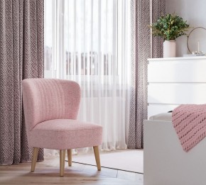 Кресло Унельма светло-розовый, ткань рогожка в Салехарде - salekhard.ok-mebel.com | фото 3