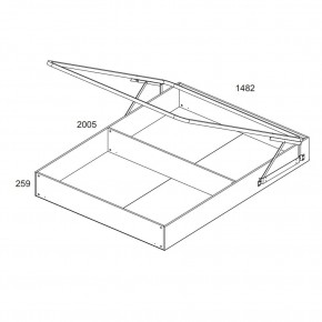 Кровать 140 с подъемником, TIFFANY, цвет вудлайн кремовый в Салехарде - salekhard.ok-mebel.com | фото 4