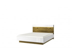 Кровать 160 с подъемником, TORINO, цвет белый/Дуб наварра в Салехарде - salekhard.ok-mebel.com | фото 1