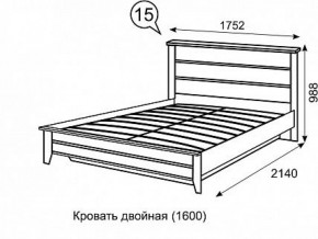 Кровать 1600 с ПМ София 15 в Салехарде - salekhard.ok-mebel.com | фото 3