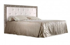 Кровать 2-х спальная(1,6 м)Тиффани Premium черная/серебро с мягким элементом со стразами с подъемным механизмом (ТФКР-2[3][7](П) в Салехарде - salekhard.ok-mebel.com | фото 1