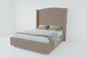 Кровать Берлин ЛЮКС с ПМ 900 (велюр серый) в Салехарде - salekhard.ok-mebel.com | фото 2
