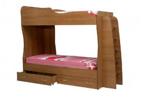 Кровать детская 2-х ярусная Юниор-1 (800*2000) ЛДСП в Салехарде - salekhard.ok-mebel.com | фото