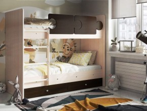 Кровать двухъярусная "Тетрис" (латы) с бортиками + ящики в Салехарде - salekhard.ok-mebel.com | фото 2