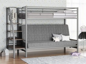 Кровать двухъярусная с диваном "Мадлен-3" (Серый/Серый) в Салехарде - salekhard.ok-mebel.com | фото