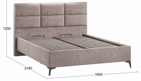 Кровать двуспальная Делана с ПМ Тип 1 в Салехарде - salekhard.ok-mebel.com | фото 3