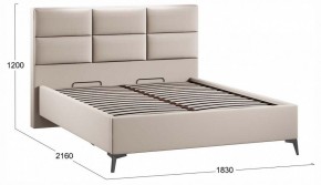 Кровать двуспальная Делана с ПМ Тип 1 в Салехарде - salekhard.ok-mebel.com | фото 3