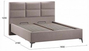 Кровать двуспальная Делана с ПМ Тип 1 в Салехарде - salekhard.ok-mebel.com | фото 4