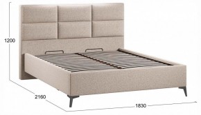 Кровать двуспальная Делана с ПМ Тип 1 в Салехарде - salekhard.ok-mebel.com | фото 3