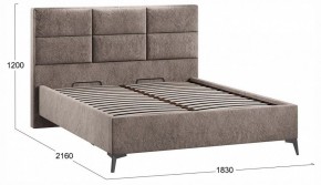Кровать двуспальная Делана с ПМ Тип 1 в Салехарде - salekhard.ok-mebel.com | фото 4