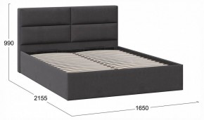 Кровать двуспальная Глосс с ПМ Тип 1 в Салехарде - salekhard.ok-mebel.com | фото 4