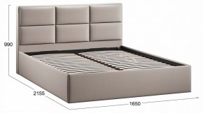 Кровать двуспальная Стелла с ПМ Тип 1 в Салехарде - salekhard.ok-mebel.com | фото 4