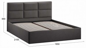 Кровать двуспальная Стелла с ПМ Тип 1 в Салехарде - salekhard.ok-mebel.com | фото 4
