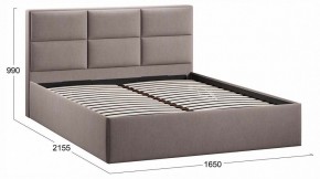 Кровать двуспальная Стелла с ПМ Тип 1 в Салехарде - salekhard.ok-mebel.com | фото 4
