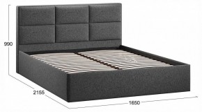 Кровать двуспальная Стелла с ПМ Тип 1 в Салехарде - salekhard.ok-mebel.com | фото 4