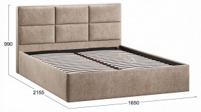 Кровать двуспальная Стелла с ПМ Тип 1 в Салехарде - salekhard.ok-mebel.com | фото 4
