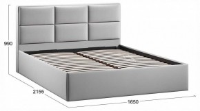 Кровать двуспальная Стелла с ПМ Тип 1 в Салехарде - salekhard.ok-mebel.com | фото 3