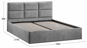 Кровать двуспальная Стелла с ПМ Тип 1 в Салехарде - salekhard.ok-mebel.com | фото 4