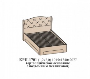 Кровать ЭЙМИ с подъемным механизмом КРП-1701 (1200х2000) Венге/патина серебро в Салехарде - salekhard.ok-mebel.com | фото
