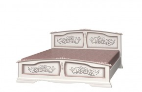ЕЛЕНА Кровать из массива 1400 (Дуб Молочный) в Салехарде - salekhard.ok-mebel.com | фото