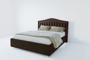 Кровать Калининград с ПМ 1800 (экокожа коричневая) в Салехарде - salekhard.ok-mebel.com | фото 2
