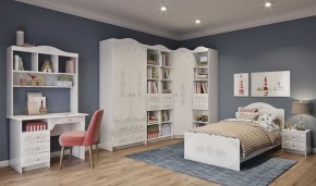 KI-KI КРД900.1 Кровать 900 (белый/белое дерево) в Салехарде - salekhard.ok-mebel.com | фото 2