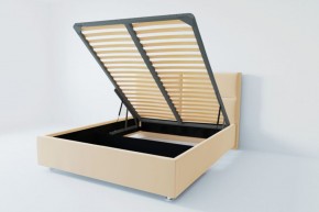 Кровать Корсика с ПМ 1200 (экокожа бежевая) в Салехарде - salekhard.ok-mebel.com | фото