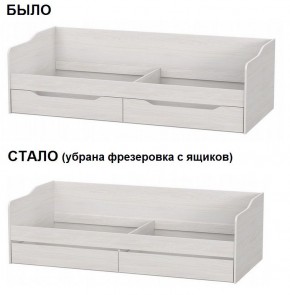 Кровать КР 1 Серия 2 + основание ДСП Лайт (Дуб Сонома) универсальная в Салехарде - salekhard.ok-mebel.com | фото 3