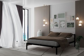 Кровать Мета с матрасом 1200 (черный) в Салехарде - salekhard.ok-mebel.com | фото 2