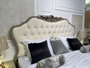 Кровать Мокко 1800 с мягким изголовьем + основание (серый камень) в Салехарде - salekhard.ok-mebel.com | фото 2