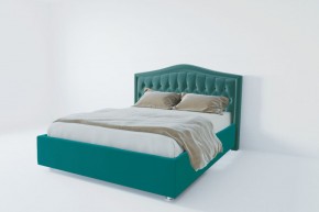 Кровать Нягань с ПМ 1200 (велюр бирюзовый) в Салехарде - salekhard.ok-mebel.com | фото 2