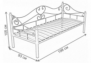 Кровать односпальная Венеция в Салехарде - salekhard.ok-mebel.com | фото 3