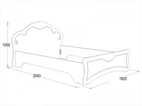 Кровать Ольга-10 МДФ (1600) в Салехарде - salekhard.ok-mebel.com | фото 2