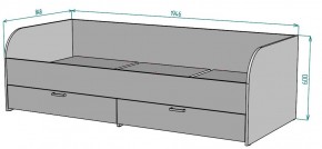 Кровать Ольга L55 (800*1900) в Салехарде - salekhard.ok-mebel.com | фото 2