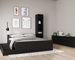 Кровать ОРИОН двухспальная с ортопедическим основанием 160х200, цвет Дуб Венге в Салехарде - salekhard.ok-mebel.com | фото 3
