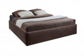 Кровать Подиум с ПМ 1400 (экокожа коричневая) в Салехарде - salekhard.ok-mebel.com | фото